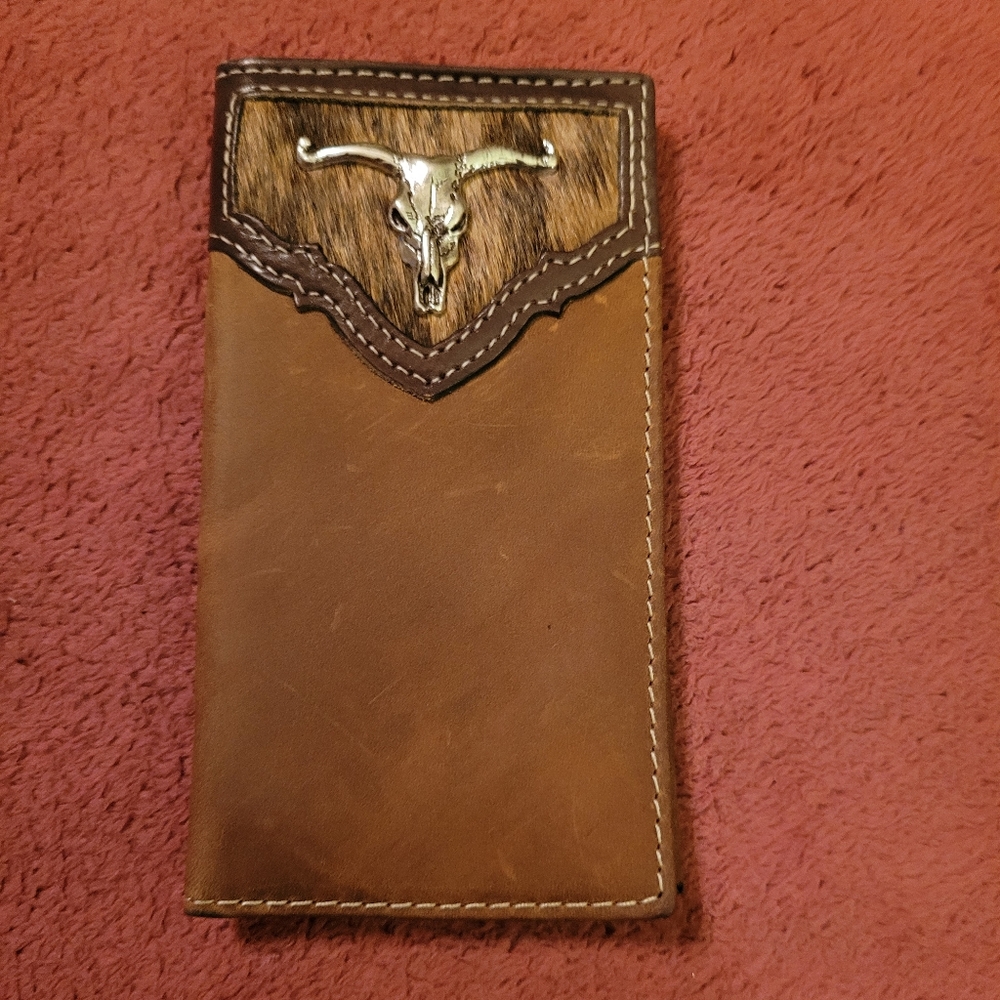 Nooona boys calf hair rodeo wallet
